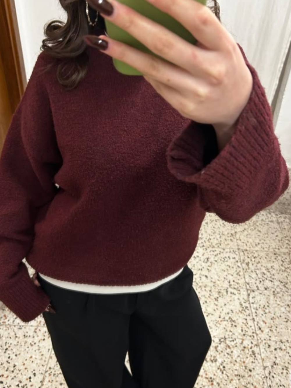 Zara Burgundy Sweater